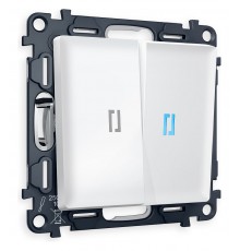 Выключатель проходной двухклавишный с подсветкой Ambrella Volt MA124040 Quant