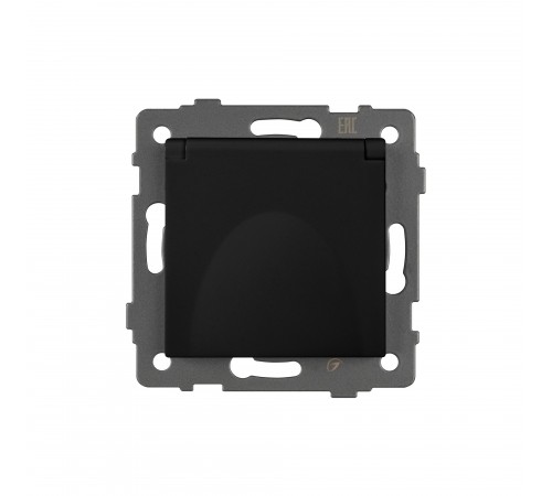 Розетка влагозащищенная с заземлением и со шторкой, без рамки с крышкой Arlight 49835 SCT