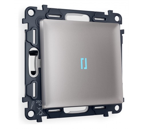 Выключатель проходной одноклавишный с подсветкой Ambrella Volt MA502040 Quant