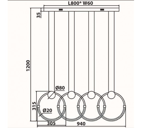 Потолочная люстра Ambrella Light FL10598 FL
