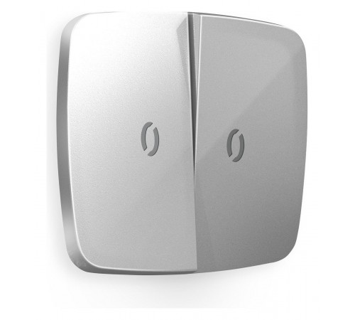 Клавиши для выключателя двухклавишного c подсветкой Quant OP4040