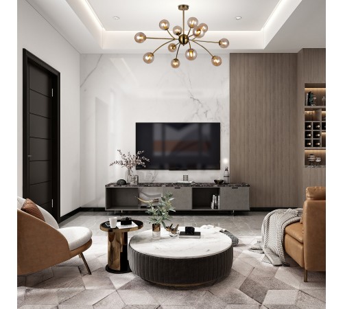 Люстра на штанге Escada 10164/12PL Copper Infinity