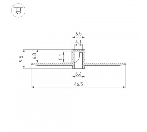 Профиль встраиваемый Arlight 052377 FANTOM