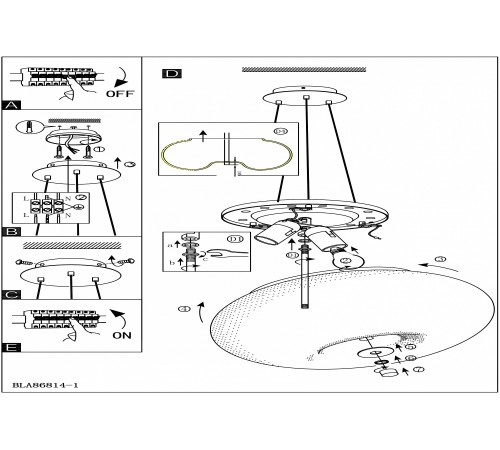 Подвесной светильник Eglo 86814 Optica