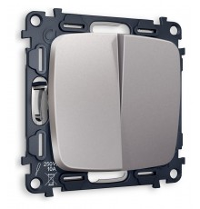 Выключатель двухклавишный без рамки Ambrella Volt MO503010 Quant