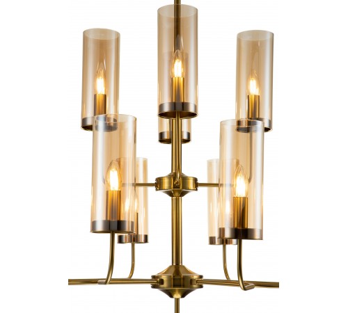 Люстра на штанге Indigo 13014/12R Brass Balletto