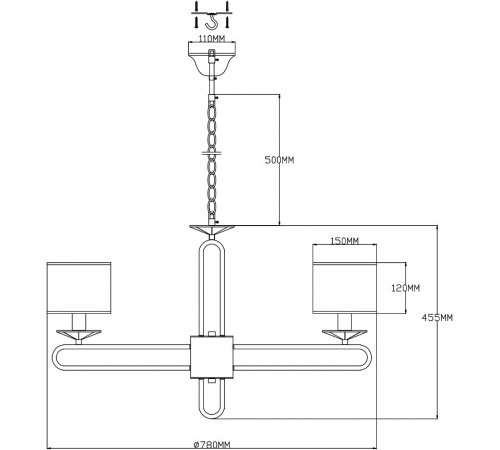 Подвесная люстра Moderli V2632-8P Celestia