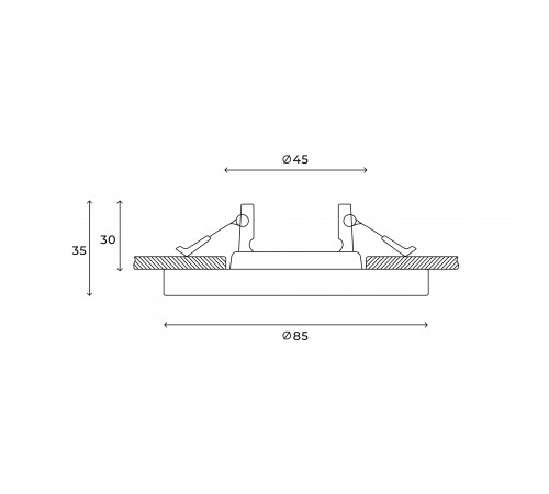 Встраиваемый светильник Hesby Lighting HSBL_0133 Clarity