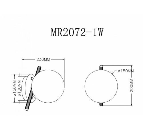 Бра MyFar MR2072-1W Francis