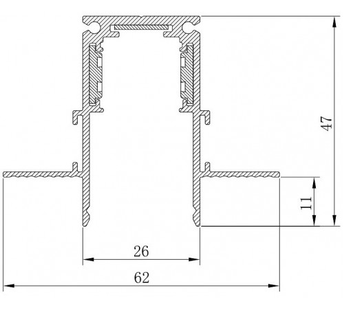 Трек встраиваемый Feron 41965 CABM1001