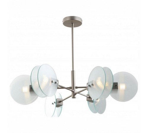 Люстра на штанге iLamp 15598-6 SN+CL Panorama