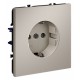 Розетка с заземлением и со шторкой, без рамки Voltum VLS040203 S70