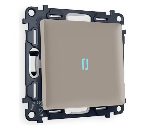 Выключатель проходной одноклавишный с подсветкой Ambrella Volt MA362040 Quant