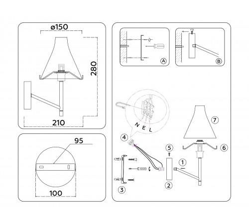 Бра Ambrella Light LH57137 HIGH LIGHT