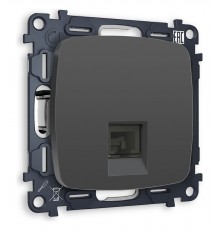 Розетка телефонная RJ-11 со штрокой, без рамки Ambrella Volt MO912030 Quant