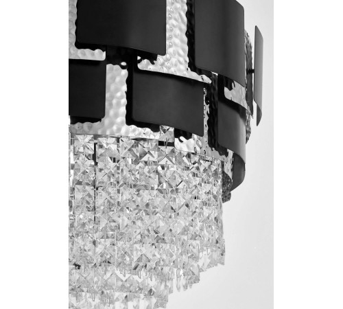 Подвесная люстра LUMINA DECO LDP 7045-600 BK+CHR MOLINA