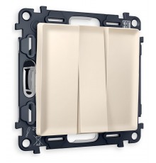 Выключатель трехклавишный без рамки Ambrella Volt MA325010 Quant