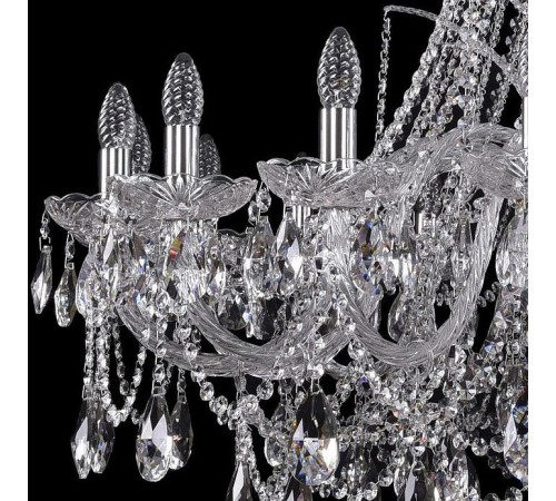 Подвесная люстра Bohemia Ivele Crystal 1411/18/400/h-113/Ni 1411