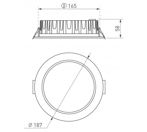 Встраиваемый светильник Arlight 039063 GLORY