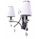 Бра LUMINA DECO LDW 66247-2 WT+CHR Glamour