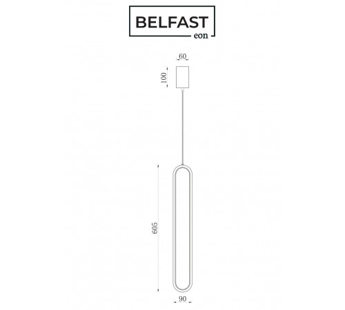 Подвесной светильник Belfast 86227-1W-60 BR Nevis