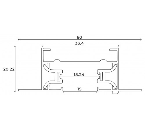 Трек встраиваемый Hesby Lighting 0037 Skylite