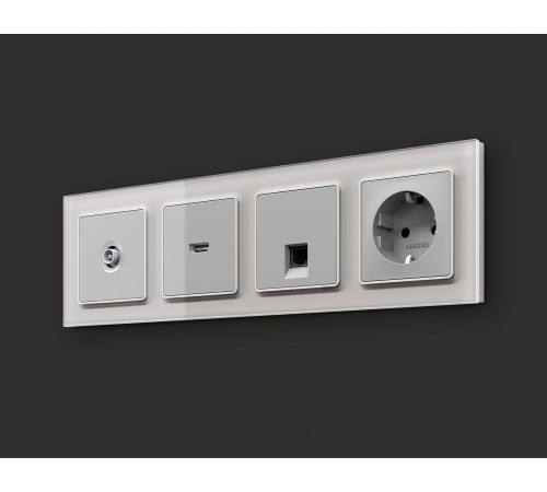 ТВ-розетка оконечная без рамки Ambrella Volt MA413010 Quant