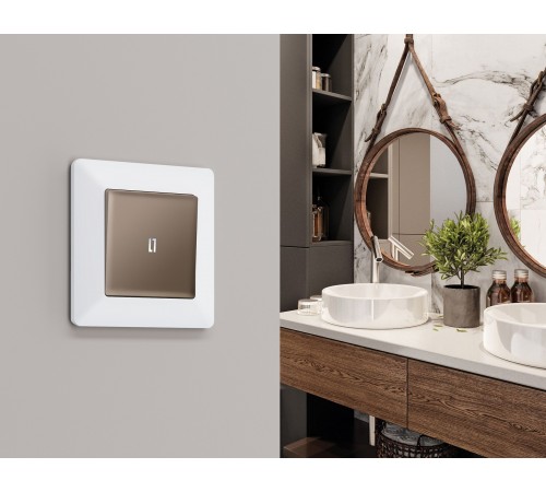 Клавиша для выключателя одноклавишного c подсветкой Ambrella Volt AP6320 Quant