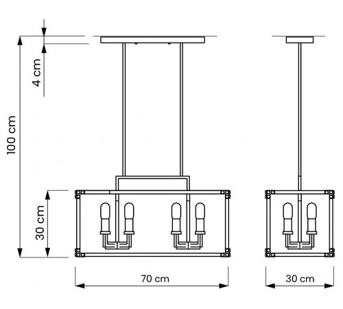Подвесной светильник LUMINA DECO LDP 1140-8 BK+MD Waldorf
