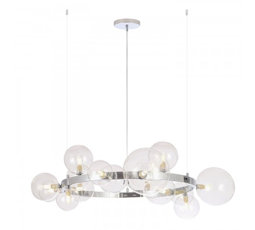 Люстра Crystal Lux AGATA SP15 V2 CHROME/TRANSPARENTE