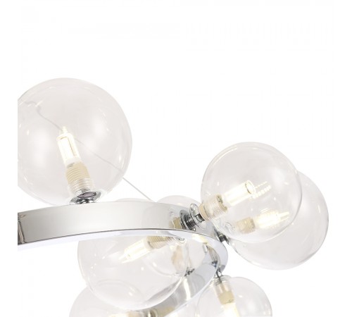 Люстра Crystal Lux AGATA SP15 V2 CHROME/TRANSPARENTE