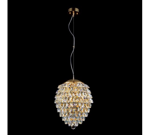Светильник подвесной Crystal Lux CHARME SP6 GOLD/TRANSPARENT