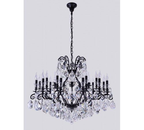 Люстра Crystal Lux MAGNIFICO SP19 BLACK/TRANSPARENT