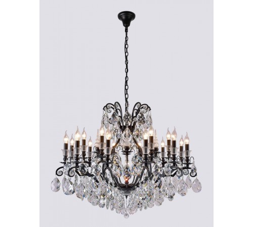 Люстра Crystal Lux MAGNIFICO SP19 BLACK/TRANSPARENT