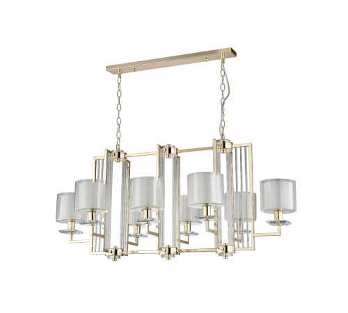 Люстра Crystal Lux NICOLAS SP8 L1000 GOLD/WHITE