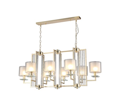 Люстра Crystal Lux NICOLAS SP8 L1000 GOLD/WHITE