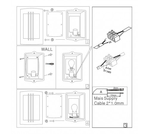 Накладной светильник Globo 3156-2 Orlando