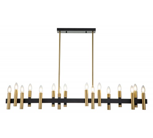 Люстра на штанге Indigo 13009/16PL Black Cero