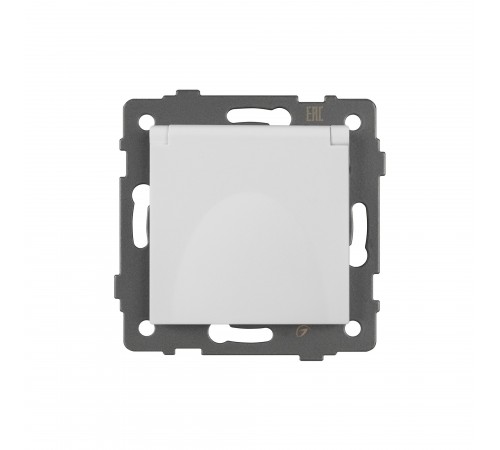 Розетка влагозащищенная с заземлением и со шторкой, без рамки с крышкой Arlight 49833 SCT