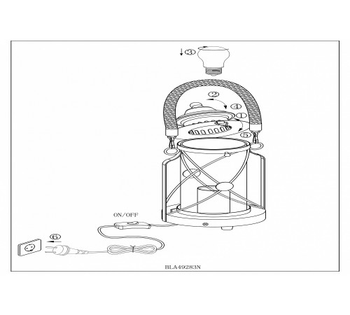 Настольная лампа декоративная Eglo 49283 Bradford