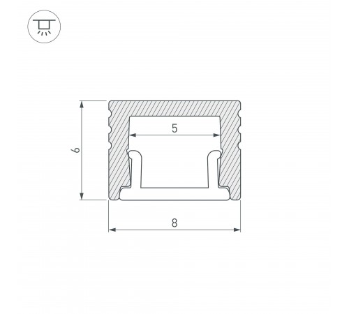 Профиль накладной Arlight 030522 SL-MINI