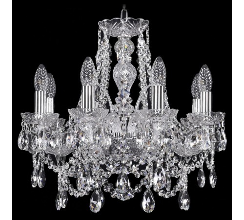 Подвесная люстра Bohemia Ivele Crystal 1411/8/160/Ni 1411