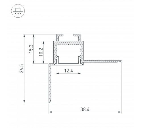 Профиль для карнизов Arlight 34979 ARH-CEIL