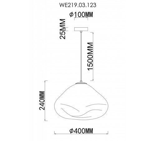 Подвесной светильник Wertmark WE219.03.123 Isola