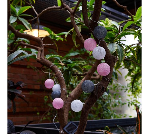 Гирлянда на солнечных батареях Uniel UL-00011593 COTTON BALLS-1