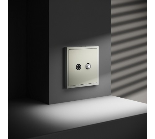 ТВ-розетка и SAT-розетка оконечная без рамки Voltum VLS060405 S70