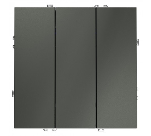 Выключатель трехклавишный без рамки Voltum VLS030106 S70