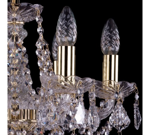 Подвесная люстра Bohemia Ivele Crystal 1413/6/141/G/Leafs 1413