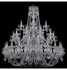 Подвесная люстра Bohemia Ivele Crystal 1402/20+10+5/400/3d/Ni 1402