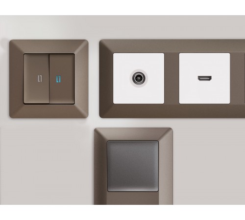 Рамка на 2 поста Ambrella Volt AF110632 Line